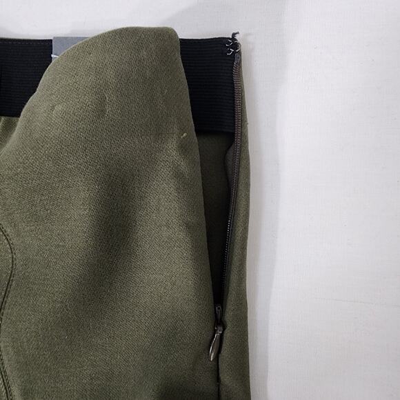 Talbots Portland Pant Womens Size 2P Slim Leg Olive Green Ankle Flat Front NWT - Picture 6 of 12